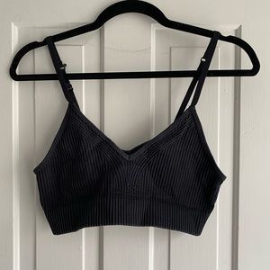 offline seamless washed rib sports bra